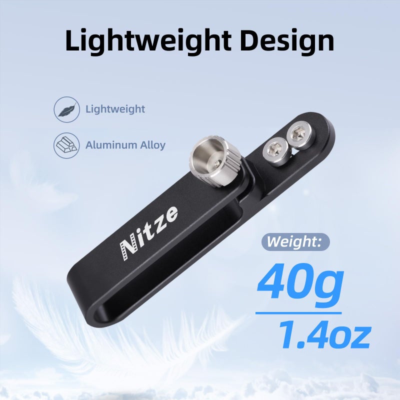 Nitze SSD Mount Bracket for Samsung T5, T5 SSD Holder with Two 1/4" Screws - N42 - Image 4